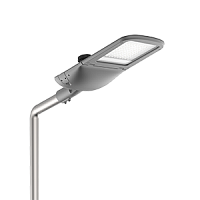 Светодиодный светильник VARTON уличный Tornado Road крепление на консоль 135 Вт 2700 K 1..10V NEMA RAL7045 серый муар