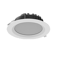 Светодиодный светильник VARTON DL-01 круглый встраиваемый 230x81 мм 40 Вт Tunable White (2700-6500 K) IP54/20 RAL9010 белый матовый диммируемый по протоколу DALI