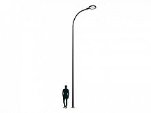 SKYLINE LED 30 DK 2700K K-POLE 4M D103 RAL9005 осветительный комплекс