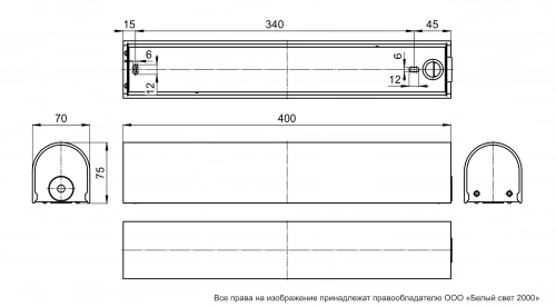 Аварийный светильник BS-ARC-10-L1-24