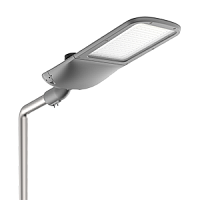 Светодиодный светильник VARTON уличный Tornado Road крепление на консоль 240 Вт 2700 K 1..10V NEMA RAL7045 серый муар